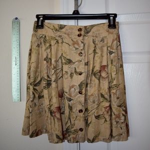 Vintage floral miniskirt